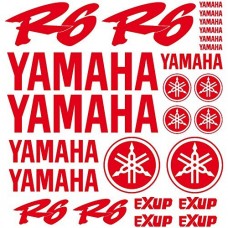 Adesivi Stickers Ref: MOTO Yamaha R6-166 rosso Adesivi Stickers Ref: MOTO Yamaha R6-166 rosso