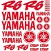 Adesivi Stickers Ref: MOTO Yamaha R6-166 rosso Adesivi Stickers Ref: MOTO Yamaha R6-166 rosso