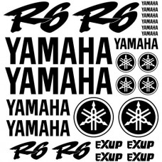 Adesivi Stickers Ref: MOTO Yamaha R6-166 nero Adesivi Stickers Ref: MOTO Yamaha R6-166 nero