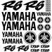 Adesivi Stickers Ref: MOTO Yamaha R6-166 nero Adesivi Stickers Ref: MOTO Yamaha R6-166 nero