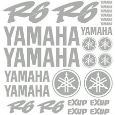 Adesivi Stickers Ref: MOTO Yamaha R6-166 argento Adesivi Stickers Ref: MOTO Yamaha R6-166 argento