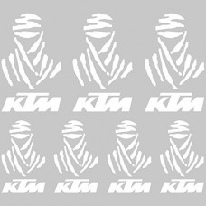 Adesivi Stickers Dakar Ref: MOTO Ktm-114 bianco Adesivi Stickers Dakar Ref: MOTO Ktm-114 bianco