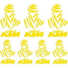 Adesivi Stickers Dakar Ref: MOTO Ktm-114 giallo Adesivi Stickers Dakar Ref: MOTO Ktm-114 giallo