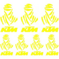 Adesivi Stickers Dakar Ref: MOTO Ktm-114 Jaune Flash Adesivi Stickers Dakar Ref: MOTO Ktm-114 Jaune Flash