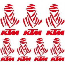 Adesivi Stickers Dakar Ref: MOTO Ktm-114 rosso Adesivi Stickers Dakar Ref: MOTO Ktm-114 rosso