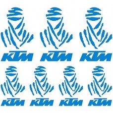 Adesivi Stickers Dakar Ref: MOTO Ktm-114 azzurro cielo Adesivi Stickers Dakar Ref: MOTO Ktm-114 azzurro cielo