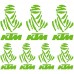 Adesivi Stickers Dakar Ref: MOTO Ktm-114 Vert kawa