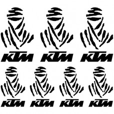 Adesivi Stickers Dakar Ref: MOTO Ktm-114 nero Adesivi Stickers Dakar Ref: MOTO Ktm-114 nero