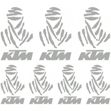 Adesivi Stickers Dakar Ref: MOTO Ktm-114 argento Adesivi Stickers Dakar Ref: MOTO Ktm-114 argento