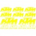 Adesivi Stickers ktm-MOTO racing Ref: 104 Jaune Flash