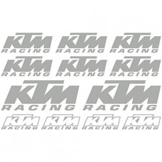 Adesivi Stickers ktm-MOTO racing Ref: 104 argento Adesivi Stickers ktm-MOTO racing Ref: 104 argento