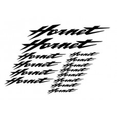 colore nero KIT 14 ADESIVI MOTO - HONDA HORNET STICKERS colore nero KIT 14 ADESIVI MOTO - HONDA HORNET STICKERS