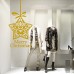 NT0380 Adesivi Murali - Stella pendente - Vetrofanie natalizie - 60x120 cm - Oro - Decorazioni vetrine per Natale, stickers, adesivi NT0380 Adesivi Murali - Stella pendente - Vetrofanie natalizie - 60x120 cm - Oro - Decorazioni vetrine per Natale, stickers, adesivi