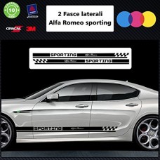 SET FASCE (colore NERO) ALFA ROMEO TUNING BANDE ADESIVE STICKERS auto - accessori, stickers, decal SET FASCE (colore NERO) ALFA ROMEO TUNING BANDE ADESIVE STICKERS auto - accessori, stickers, decal