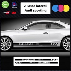 SET FASCE (colore NERO) AUDI TUNING BANDE ADESIVE STICKERS auto - accessori, stickers, decal SET FASCE (colore NERO) AUDI TUNING BANDE ADESIVE STICKERS auto - accessori, stickers, decal