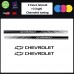 SET FASCE + 2 LOGHI (colore NERO) chevrolet TUNING BANDE ADESIVE STICKERS auto - accessori, stickers, decal