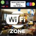 1 Adesivo (BIANCO) "Free Wifi" per bar, club, uffici,vetrine, negozi, ristoranti, salon, stickers, decal 006 1 Adesivo (BIANCO) "Free Wifi" per bar, club, uffici,vetrine, negozi, ristoranti, salon, stickers, decal 006