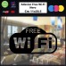 1 Adesivo (NERO) "Free Wifi" per bar, club, uffici,vetrine, negozi, ristoranti, salon, stickers, decal 008 1 Adesivo (NERO) "Free Wifi" per bar, club, uffici,vetrine, negozi, ristoranti, salon, stickers, decal 008