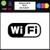 1 Adesivo (NERO) "Free Wifi" per bar, club, uffici,vetrine, negozi, ristoranti, salon, stickers, decal 009 1 Adesivo (NERO) "Free Wifi" per bar, club, uffici,vetrine, negozi, ristoranti, salon, stickers, decal 009