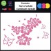 Adesivi fiori e farfalle per auto - STICKERS auto - accessori, stickers, decal (rosa)