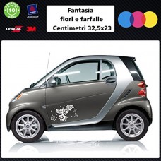 Adesivi fiori e farfalle per auto - STICKERS auto - accessori, stickers, decal (bianco) Adesivi fiori e farfalle per auto - STICKERS auto - accessori, stickers, decal (bianco)