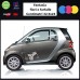 Adesivi fiori e farfalle per auto - STICKERS auto - accessori, stickers, decal (bianco)