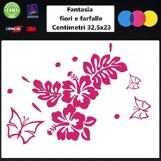 Adesivi fiori e farfalle per auto - STICKERS auto - accessori, stickers, decal (rosa scuro) Adesivi fiori e farfalle per auto - STICKERS auto - accessori, stickers, decal (rosa scuro)