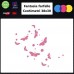 Adesivi fantasia farfalle per auto - STICKERS auto - accessori, stickers, decal (rosa)
