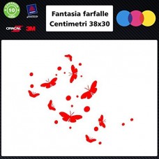 Adesivi fantasia farfalle per auto - STICKERS auto - accessori, stickers, decal (rosso) Adesivi fantasia farfalle per auto - STICKERS auto - accessori, stickers, decal (rosso)