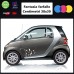 Adesivi fantasia farfalle per auto - STICKERS auto - accessori, stickers, decal (bianco)