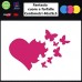 Adesivi fantasia cuore e farfalle per auto - STICKERS auto - accessori, stickers, decal (rosa scuro) Adesivi fantasia cuore e farfalle per auto - STICKERS auto - accessori, stickers, decal (rosa scuro)