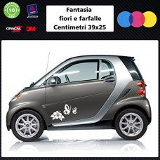 Adesivi fantasia fiori e farfalle per auto - grafica 003 - STICKERS auto - accessori, stickers, decal (bianco) Adesivi fantasia fiori e farfalle per auto - grafica 003 - STICKERS auto - accessori, stickers, decal (bianco)