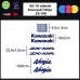 10 ADESIVI kawasaky ninja zx-10r per moto - - STICKERS MOTO - accessori, stickers, decal (blu)