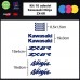 10 ADESIVI kawasaky ninja zx-6r per moto - - STICKERS MOTO - accessori, stickers, decal COLORI A SCELTA (BLU) 10 ADESIVI kawasaky ninja zx-6r per moto - - STICKERS MOTO - accessori, stickers, decal COLORI A SCELTA (BLU)