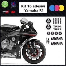 ADESIVI KIT 16 PEZZI YAMAHA R1 - - STICKERS MOTO - accessori, stickers, moto, decal COLORI A SCELTA (nero) ADESIVI KIT 16 PEZZI YAMAHA R1 - - STICKERS MOTO - accessori, stickers, moto, decal COLORI A SCELTA (nero)