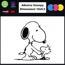 005 ADESIVO PER AUTO - SNOOPY - COLORE NERO - STICKERS notebook - cane, cani, adesivi cani, STICKERS auto - accessori, stickers, decal