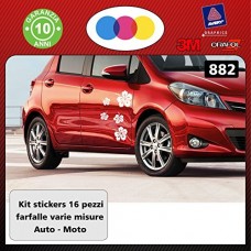 ADESIVI FIORI per auto - STICKERS auto - accessori, stickers, decal (NERO) cod. 883 ADESIVI FIORI per auto - STICKERS auto - accessori, stickers, decal (NERO) cod. 883