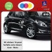 ADESIVI FIORI per auto - STICKERS auto - accessori, stickers, decal (NERI) cod. 891