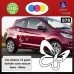 16 ADESIVI FIORI E FARFALLE per auto - STICKERS auto - accessori, stickers, decal (ROSA) cod. 880
