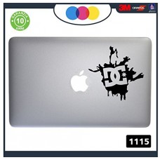 Adesivo DC SCHIZZO - PER TUTTI I MODELLI DI Mac Book Apple 13-15-17 - ADESIVO PER QUALSIASI COMPUTER ANCHE NON MAC BOOK - PC - COLORE NERO Cod. 1115