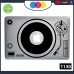 Adesivo DJ DISCO - PER TUTTI I MODELLI DI COMPUTER 15-17 POLLICI - PC - COLORE NERO Cod. 1130