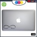 ADESIVO LOVE "COLORE NERO" - Apple Macbook Pro Air Laptop Sticker Decal Skin, Macbook Air 11" 13" 15" 17" Cod. 1167 (11" - 13" MACBOOK )