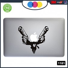 ADESIVO PISTOLE - Apple Macbook Pro Air Laptop Sticker Decal Skin, Macbook Air (15" - 17" MACBOOK)