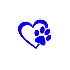 Cuore con cane zampa Puppy Love 4 "(molti colori) in vinile per auto, camion, finestre, muri, Laptop (molti colori) Cuore con cane zampa Puppy Love 4 "(molti colori) in vinile per auto, camion, finestre, muri, Laptop (molti colori)