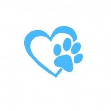 Cuore con cane zampa Puppy Love 4 "(molti colori) in vinile per auto, camion, finestre, muri, Laptop (molti colori) Cuore con cane zampa Puppy Love 4 "(molti colori) in vinile per auto, camion, finestre, muri, Laptop (molti colori)