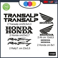 KIT ADESIVI HONDA TRANSALP 10 PZ DI VARIE MISURE - - STICKERS MOTO - accessori, stickers, decal Cod. 1197. (nero ) KIT ADESIVI HONDA TRANSALP 10 PZ DI VARIE MISURE - - STICKERS MOTO - accessori, stickers, decal Cod. 1197. (nero )