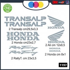 KIT ADESIVI HONDA TRANSALP 10 PZ DI VARIE MISURE - - STICKERS MOTO - accessori, stickers, decal Cod. 1197. (grigio) KIT ADESIVI HONDA TRANSALP 10 PZ DI VARIE MISURE - - STICKERS MOTO - accessori, stickers, decal Cod. 1197. (grigio)