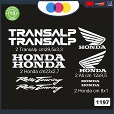 KIT ADESIVI HONDA TRANSALP 10 PZ DI VARIE MISURE - - STICKERS MOTO - accessori, stickers, decal Cod. 1197. (bianco) KIT ADESIVI HONDA TRANSALP 10 PZ DI VARIE MISURE - - STICKERS MOTO - accessori, stickers, decal Cod. 1197. (bianco)