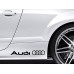 2 x AUDI Premium Side Gonna Vinile Adesivi auto tt S3 S4 S5 S6 S8 quattro S-Line 2 x AUDI Premium Side Gonna Vinile Adesivi auto tt S3 S4 S5 S6 S8 quattro S-Line