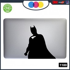 Adesivo BATMAN - PER TUTTI I MODELLI DI Mac Book Apple 11-13-15-17 - ADESIVO PER QUALSIASI COMPUTER ANCHE NON MAC BOOK - COLORE NERO Cod. 1180